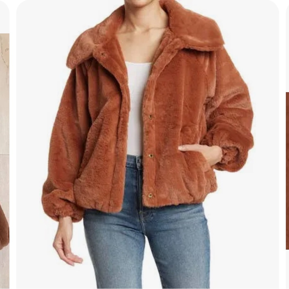 Democracy Raglan Faux Fur Jacket